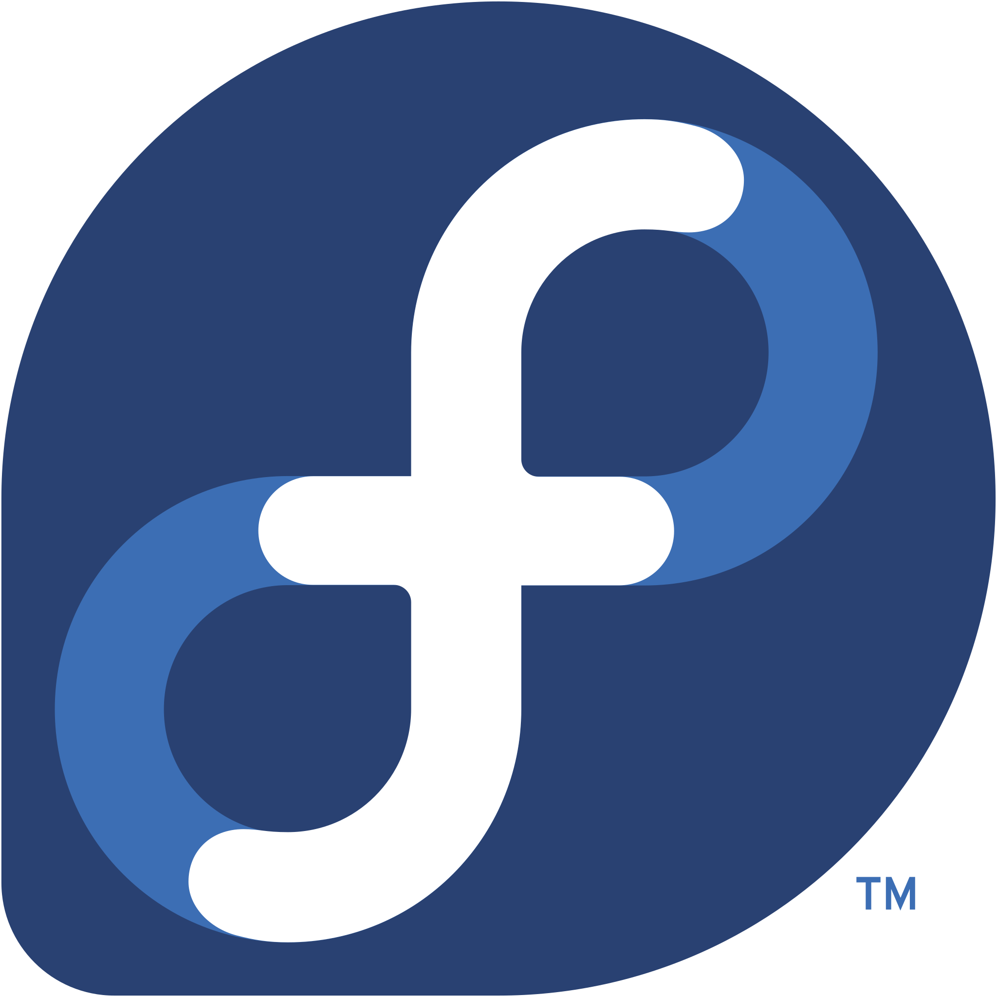 Logo del sistema operativo Fedora Server